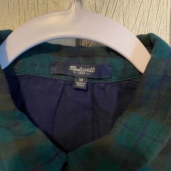 Madewell Latitude Shirtdress in Alma Plaid - Picture 2 of 5
